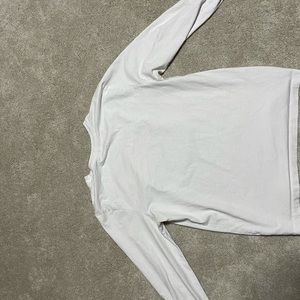 Long sleeve Nike shirt.